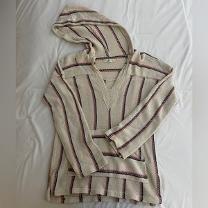 Ron Jon distressed hooded boho hoodie.